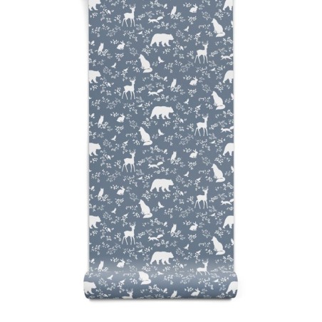 Tapeet Forest Animals sinine | FreshDesign.ee