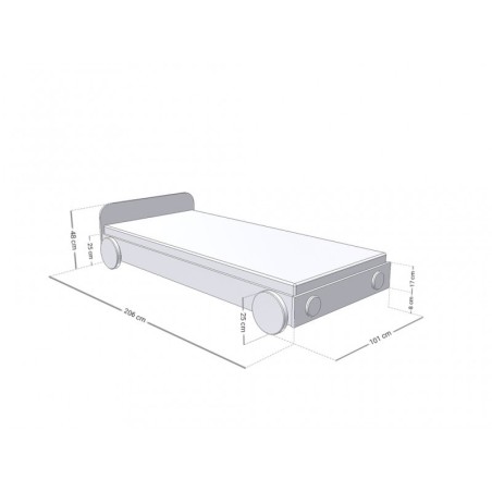 Lastevoodi AUTO, 90x200 | FreshDesign.ee