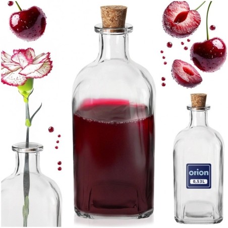 Korgiga klaaspudel, 530 ml | FreshDesign.ee