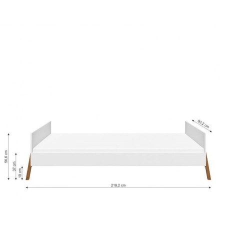 Lotta juuniorvoodi 90x200 snow valge | FreshDesign.ee