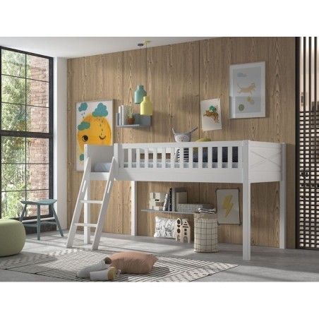 Scott kõrge voodi redeliga 90x200 cm | FreshDesign.ee