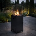 Gaasiküte, kiirguskeris, 13 kW, klaas, aeda ja terrassile, regulaator, vulkaanilised kivid, kate, MultiGarden