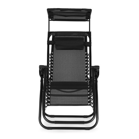Aia ranna lamamistool reguleeritava seljatoe ja liigutatava varikatusega Black