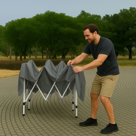 Kiiresti paigaldatav 3x3 m pop-up aiapaviljon varikatus