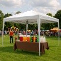 3x3 m Kiirpüstitatav Pop-Up Aiapaviljon – Stiilne ja Vastupidav Varikatus Terrassile ja Aeda