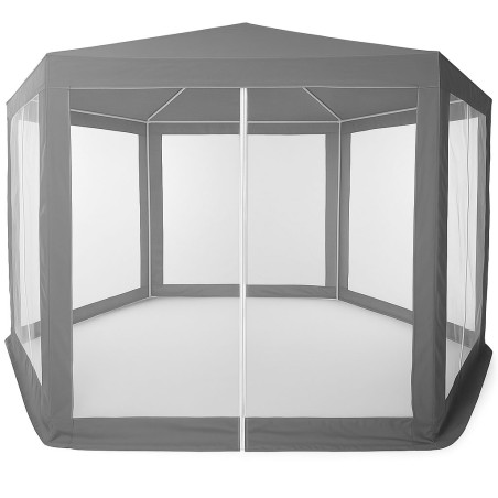 Aia või kaubanduse paviljon telk 2x2x2 m sääsevõrguga hall