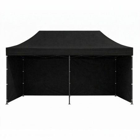 Automaatne 3x6 m pop-up telk – must, reguleeritava kõrgusega