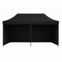 Automaatne 3x6 m pop-up telk – must, reguleeritava kõrgusega
