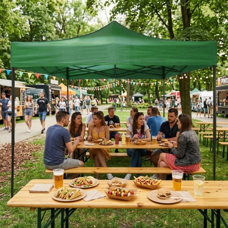 Automaatne pop-up aiaürituste paviljon telk, 3x3 m, roheline