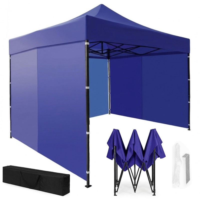Aiaürituste paviljon automaatne pop-up telk, 3x3 m, sinine