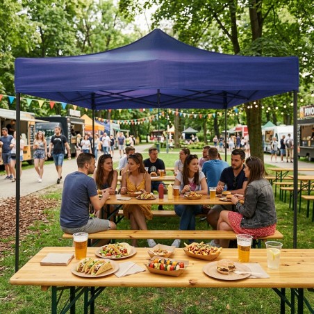 Aiaürituste paviljon automaatne pop-up telk, 3x3 m, sinine