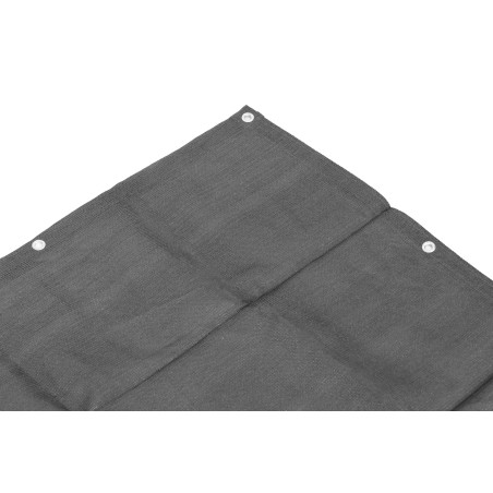 Rõdu privaatsusekraan liitmikega 100x500 cm Varjutusvõrk + paigaldustarvikud Hall 