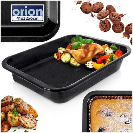 Ristkülikukujuline sügav emailitud ahjupla... | FreshDesign.ee