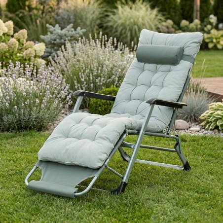 Aia rannatool padjaga peatoega reguleeritav jalatugi, hall