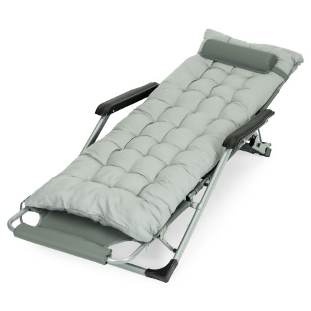 Aia rannatool padjaga peatoega reguleeritav jalatugi, hall