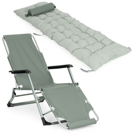 Aia rannatool padjaga peatoega reguleeritav jalatugi, hall