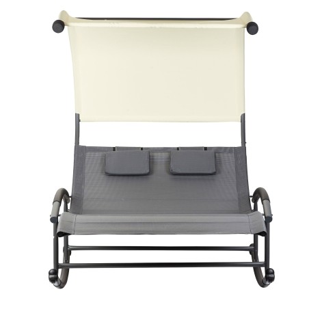 Kahe inimese kiik lamamistool koos varikatuse + patjadega