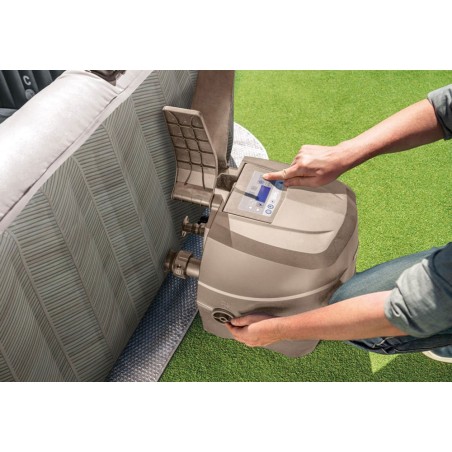 Täispuhutav ruudukujuline hüdromassaažiga mullivann 6 inimesele 196x71 cm esmaklassilised tarvikud INTEX 28472