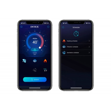 Täispuhutav ruudukujuline hüdromassaažiga mullivann 6 inimesele 196x71 cm esmaklassilised tarvikud INTEX 28472