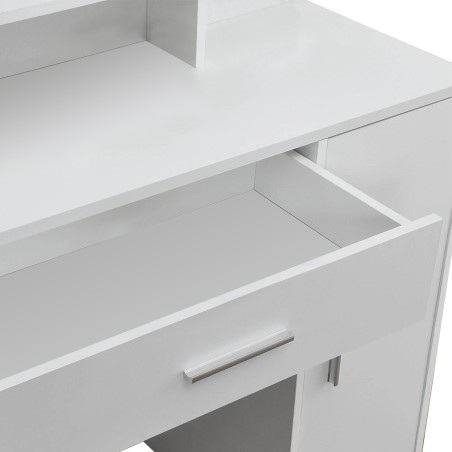 Moodne valge tualettlaud peegliga 