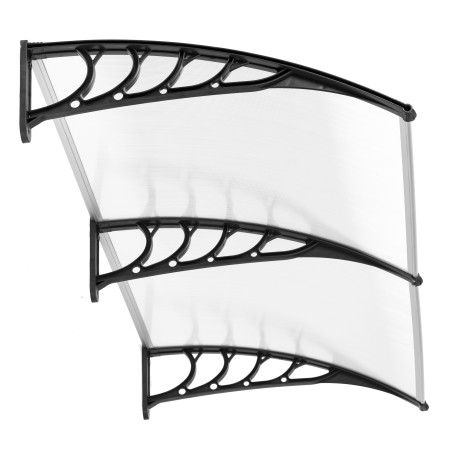 Kaheukseline varikatus 200x100 cm polükarbonaadist katusekate 