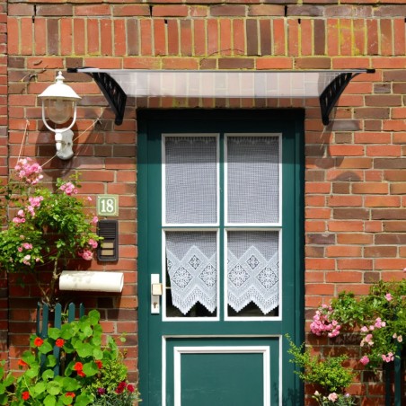 Kaheukseline varikatus 200x100 cm polükarbonaadist katusekate 