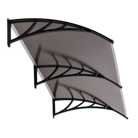 Välisukse varikatus 200x100 cm Katusekate Topelt polükarbonaadist kate 