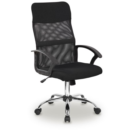 Must võrk seljatoega kontoritool