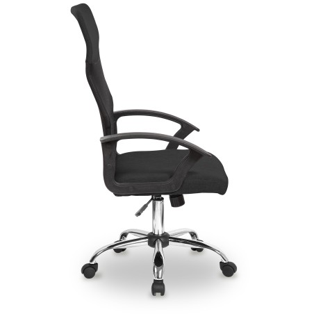 Must võrk seljatoega kontoritool