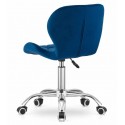 Laia seljatoega pöörlev kontoritool Velvet Navy Blue