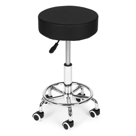 Pöörlev taburet, kosmeetiline reguleeritav meditsiiniline tool, must