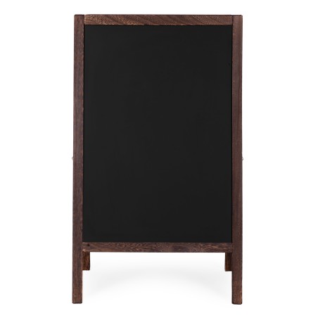 Kahepoolne puidust reklaam-kriiditahvel alusega 83.5x50 cm