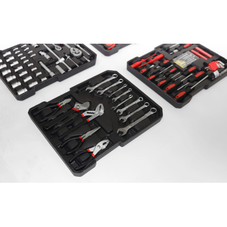 189-osaline universaalne tööriistakomplekt ratastel kohvris – kodu ja töökoda