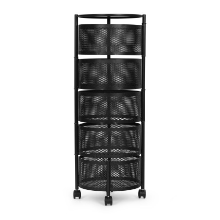 Köögiriiulite organiseerija pöörlevate riiulitega, 5 tasandit, metallist 