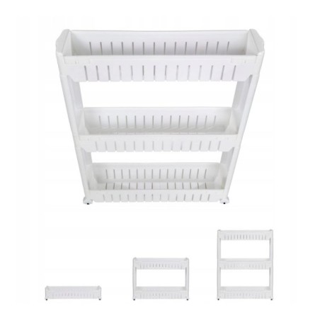 Mobiilne valge ratastel kapp pesumasinale