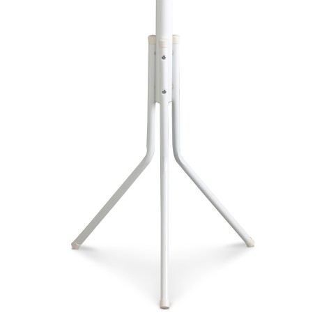 Põrandal seisev metallist riidenagi 11 konksuga, valge – ideaalne esikusse