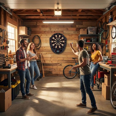 Elektrooniline noolelaud LCD 41 cm 26 mängukomplekt 6 noolemänguga