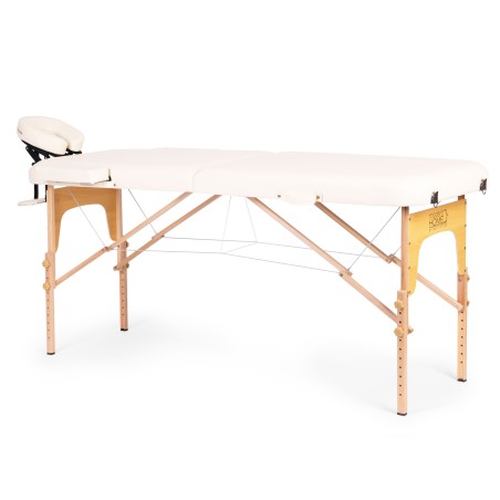 Puidust kokkupandav massaaži- ja teraapialaud, 2-osaline, kandekotiga