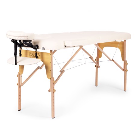 Puidust kokkupandav massaaži- ja teraapialaud, 2-osaline, kandekotiga