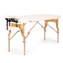 Puidust kokkupandav massaaži- ja teraapialaud, 2-osaline, kandekotiga