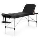 Alumiiniumist 3-osaline kokkupandav massaaži- ja teraapialaud kaasaskantav koos kandekotiga