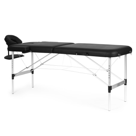 Kaasaskantav Alumiiniumist Kaheosaline Massaaži- ja Taastusravilaud, Kokkupandav ja Reguleeritav