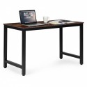 Vastupidav Arvuti- ja Kirjutuslaud 120x60 cm, Reguleeritavate Jalgadega, Vananenud Pähkli Toonis