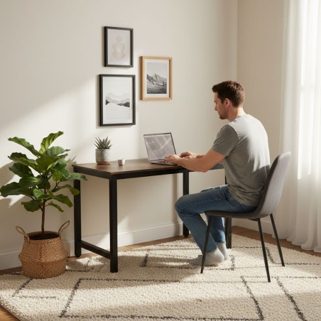 Arvutilaud koolilaud 120x60 cm tume pähkel 