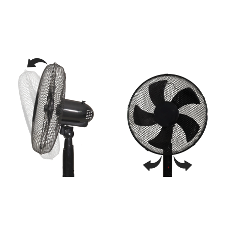 Põrandaventilaator 45 W – 3 režiimi, 5 laba, taimer, kaugjuhtimispult