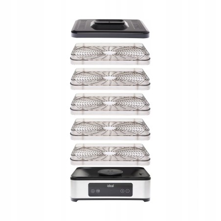 Elektriline toidukuivati puu- ja köögiviljadele, seentele – 400 W, taimer ja ühtlane õhuringlus