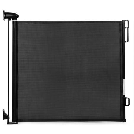 Sissetõmmatav Turvavärav Lastetele ja Lemmikloomadele 160 cm Must