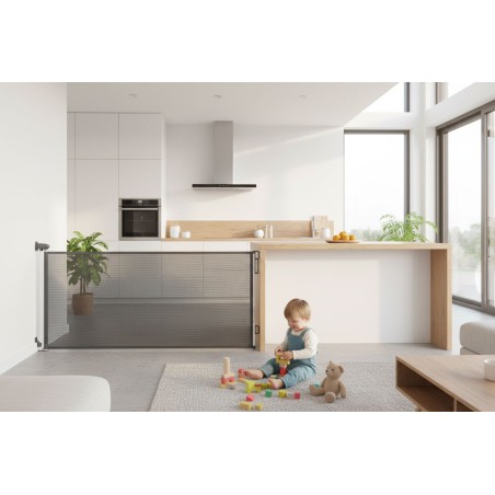 Hall sissetõmmatav turvavärav lastele ja lemmikloomadele, reguleeritav kuni 160 cm