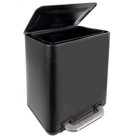 Pedaaliga prügikast, teras, must MUST 20 liitrit | FreshDesign.ee