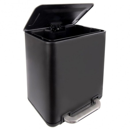 Pedaaliga prügikast, teras, must MUST 6 liitrit | FreshDesign.ee
